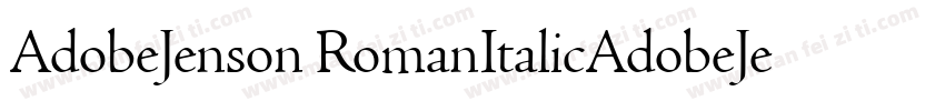 AdobeJenson RomanItalicAdobeJenson字体转换